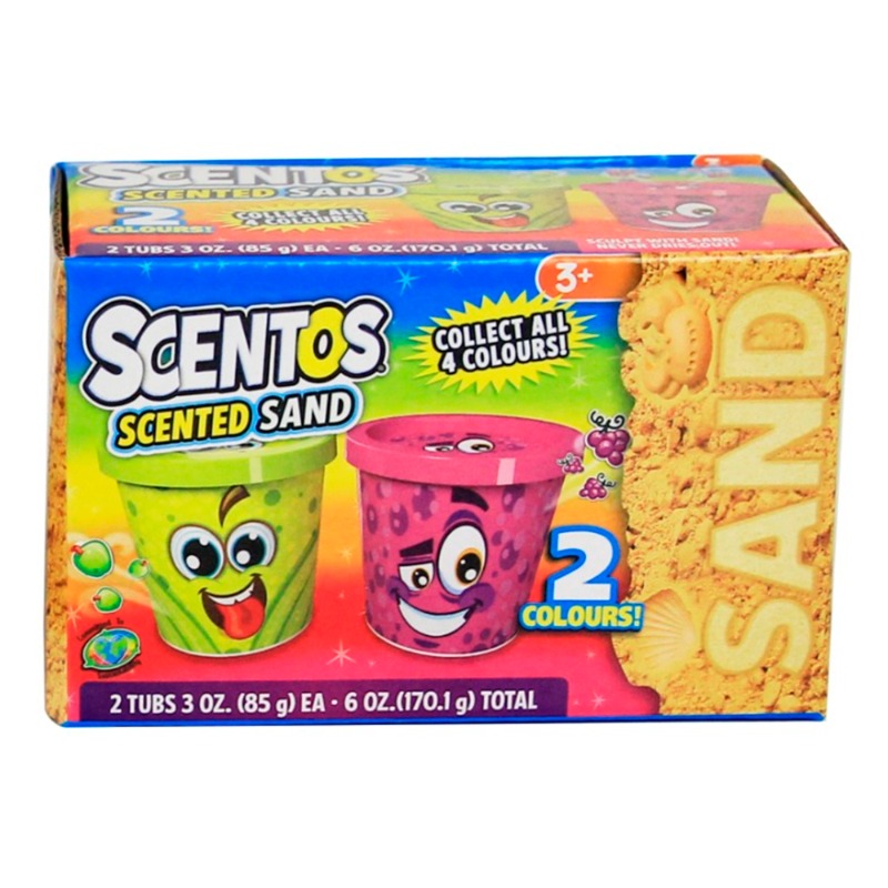 Scentos Scented Action Sand 2 Pack - Multicolor