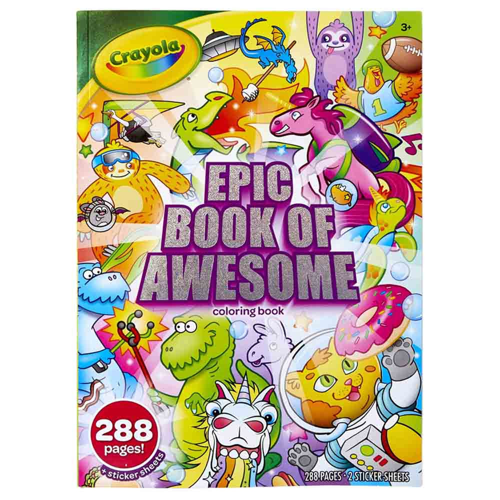 Crayola Page Coloring Book Epic Adventure Stickers