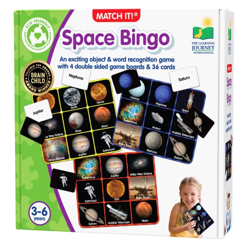 The Learning Journey Match It - Space Bingo