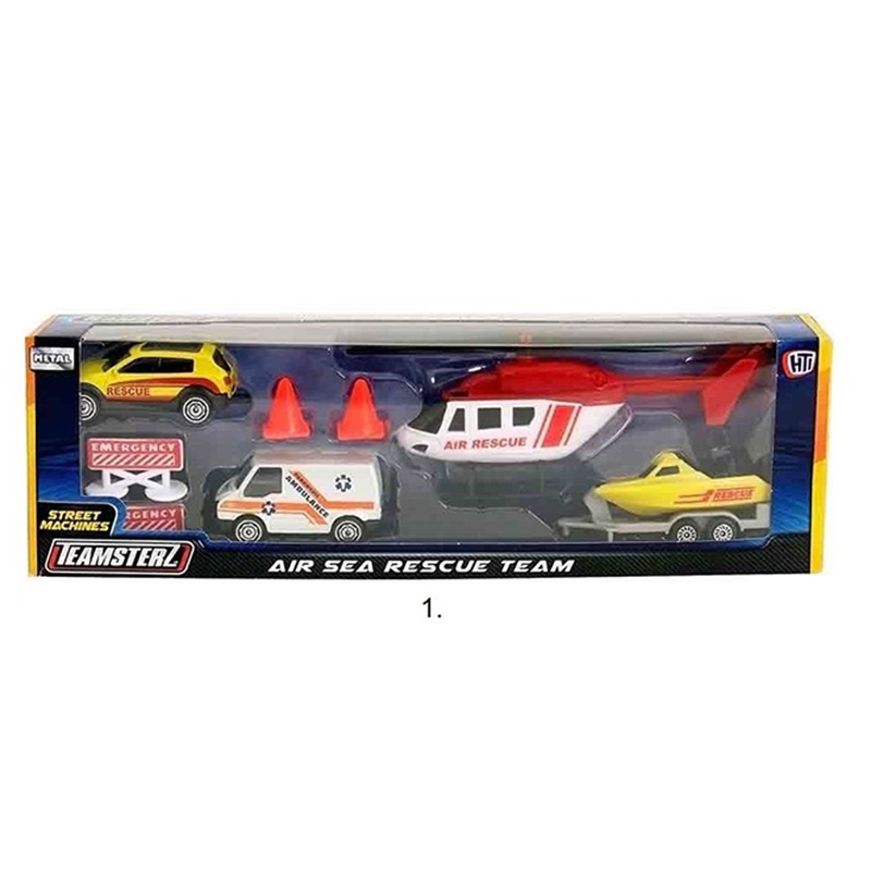 Teamsterz Street Air Sea Rescue Team Vehicles
