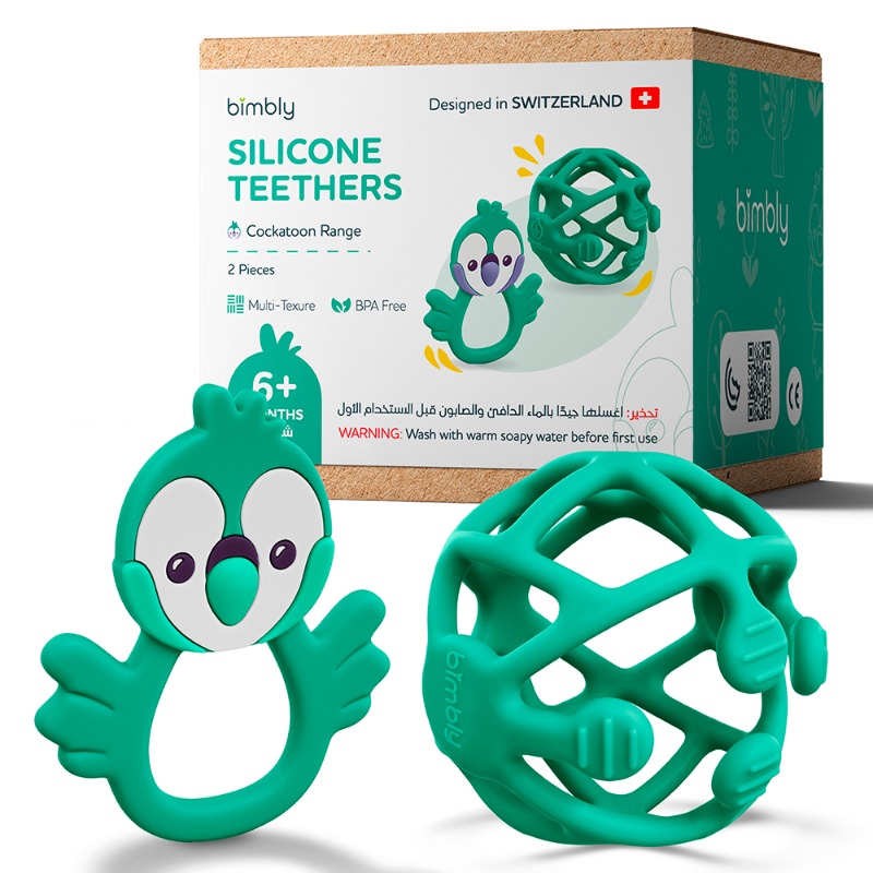 Bimbly Silicone Baby Teething Toy Geen