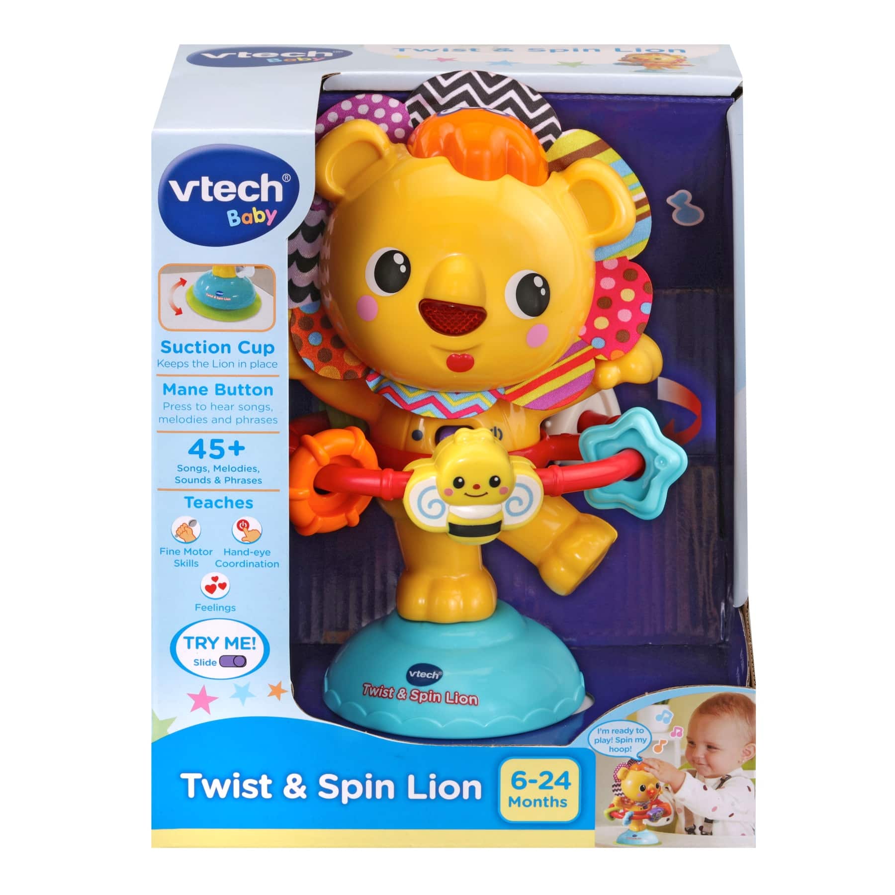 Vtech Twist and Spin Lion - Yellow