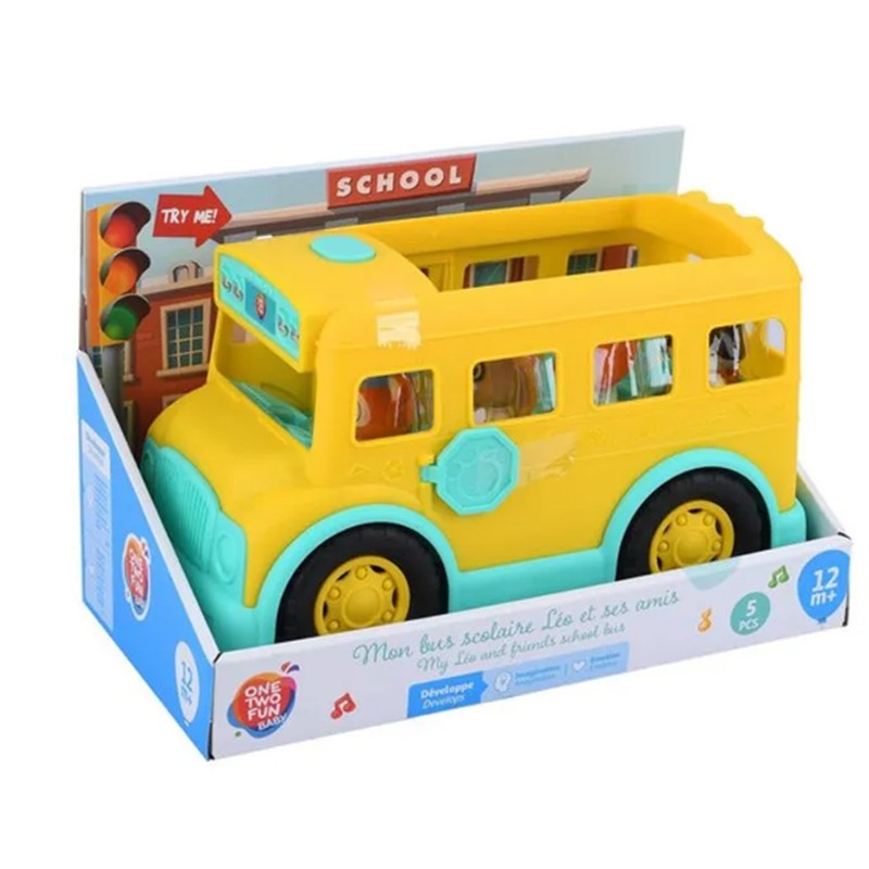 Playgo School Bus B/O - 5 Pcs