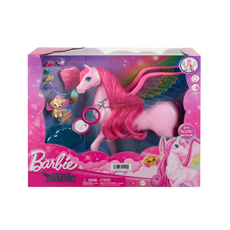 Dabdoob Barbie A Touch of Magic Pink Pegasus with Puppy Winged