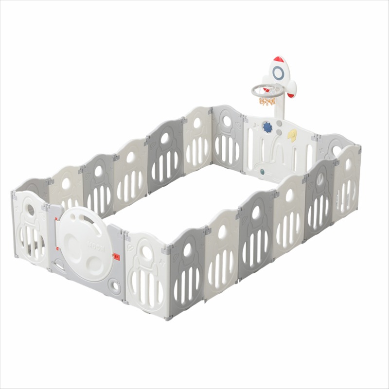 Foldable Playpen with Basketball Hoop 140 * 170 * 70 Cm