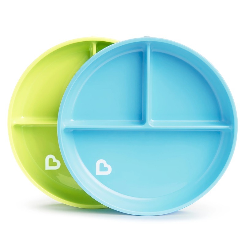 Suction Plates Blue And Green - 2 Pcs