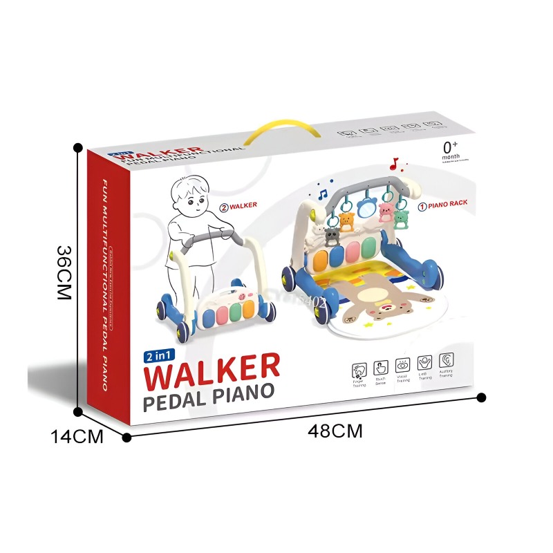 2 in 1 Baby Walker - Pink