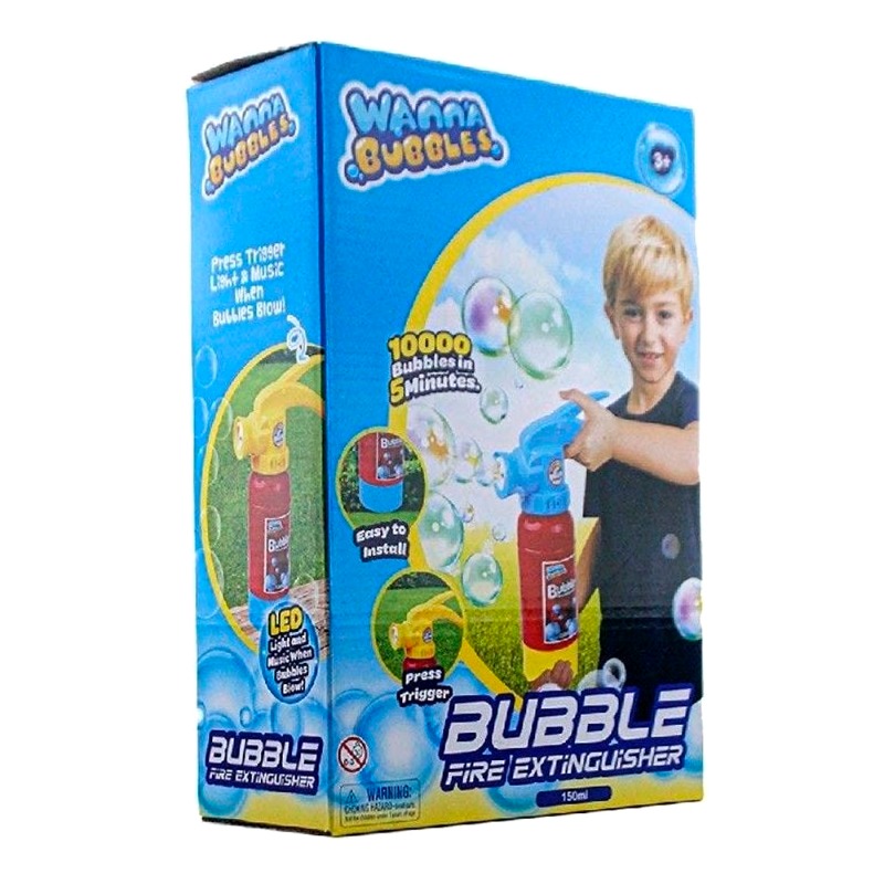Wanna Bubbles Fire Extinguisher Bubble Blower