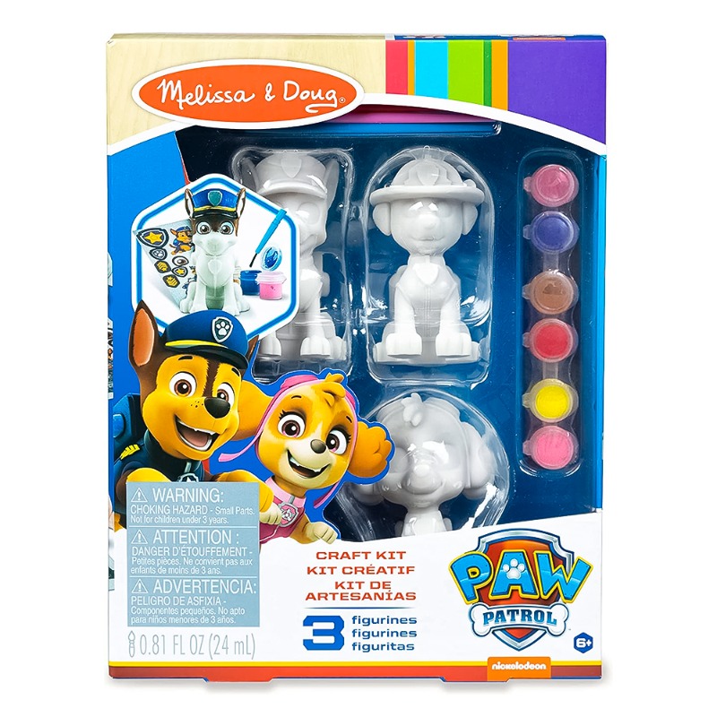 Melissa and Doug - Paw Patrol Craft 3 Shapes Coloring Set