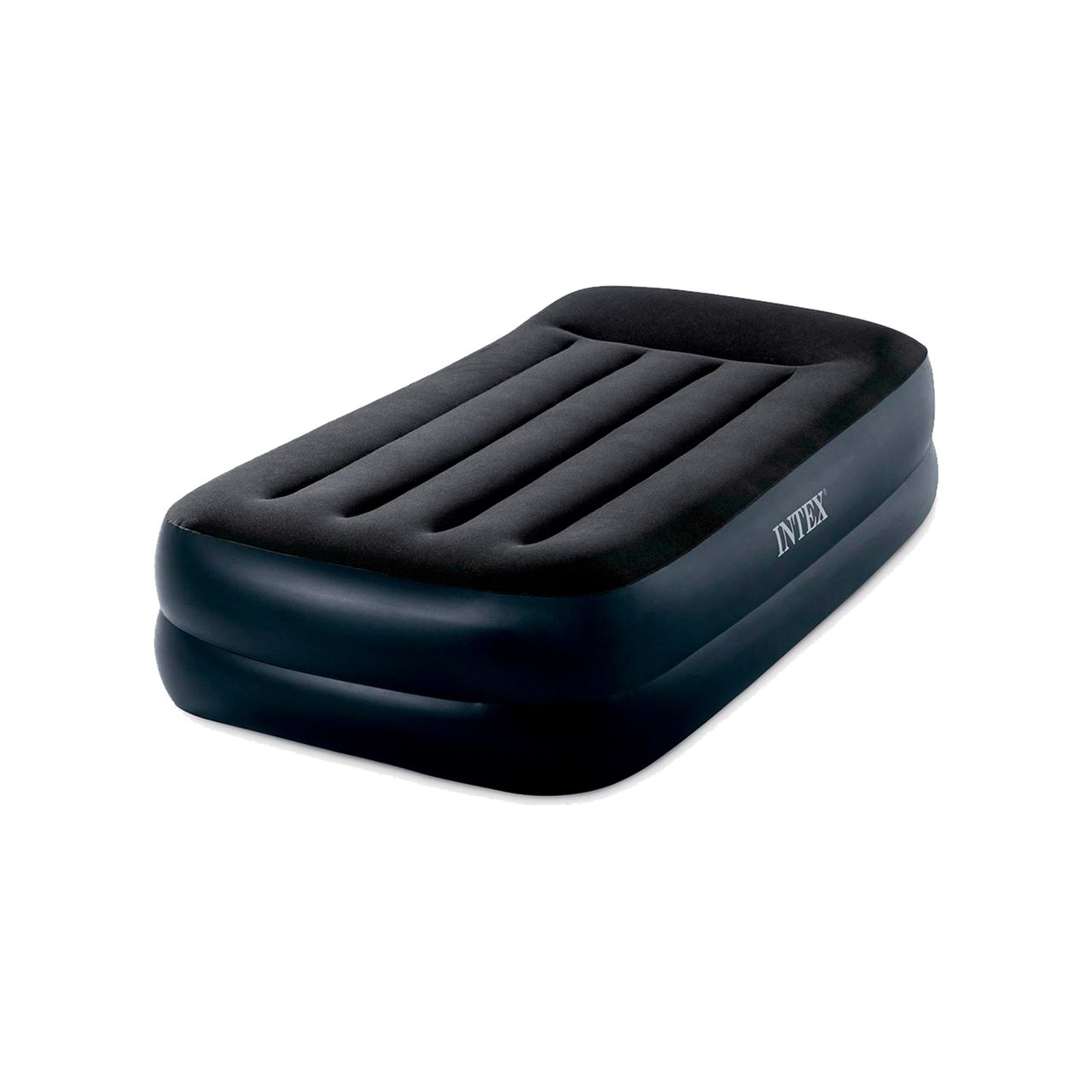 Intex Twin Pillow Rest Rised Airbed With Fiber Tech