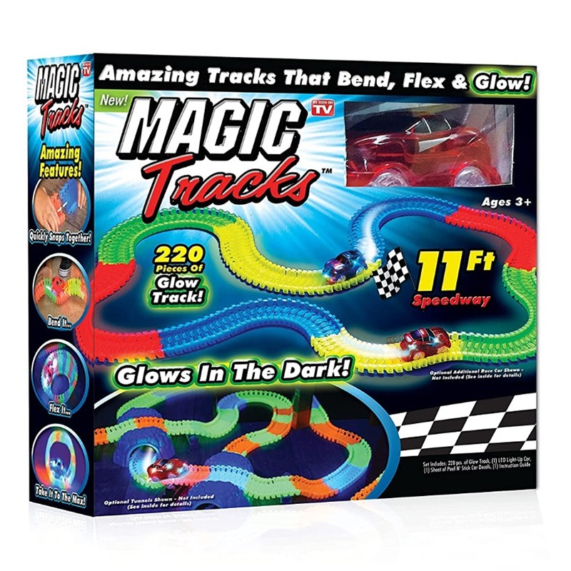 18ft Racetrack Magic Rc Track Tracks Mega Set Magic Tracks Glow In