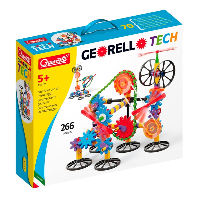 Quercetti Grillo Tech Building Kit 266 Pcs