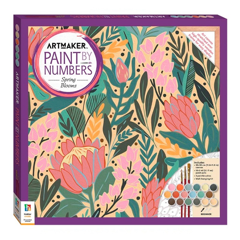 Hinkler Art Maker Paint by Numbers Spring Blooms