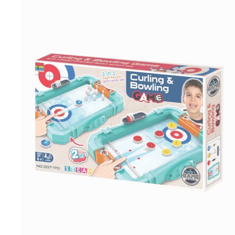 Stem - 2-In-1 Curling And Bowling Game Set