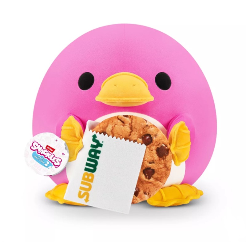 Snackles Seal Plush Toy with Subway Biscuits 14 Inch