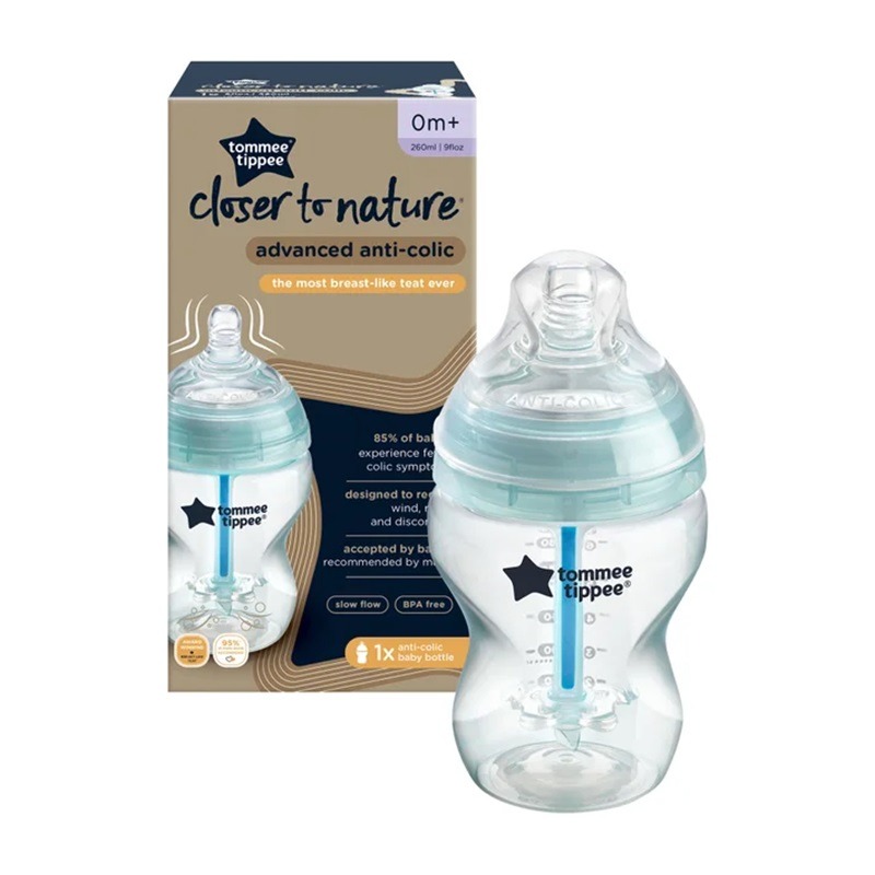 Advanced Anti-Colic Feeding Bottle 260ml - Teal