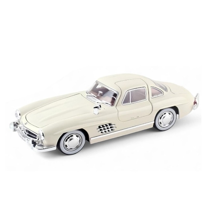 Benz 300sl Die Cast Car - White
