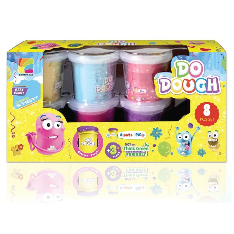 Do Dough Glittery Dough Set 8 Pcs