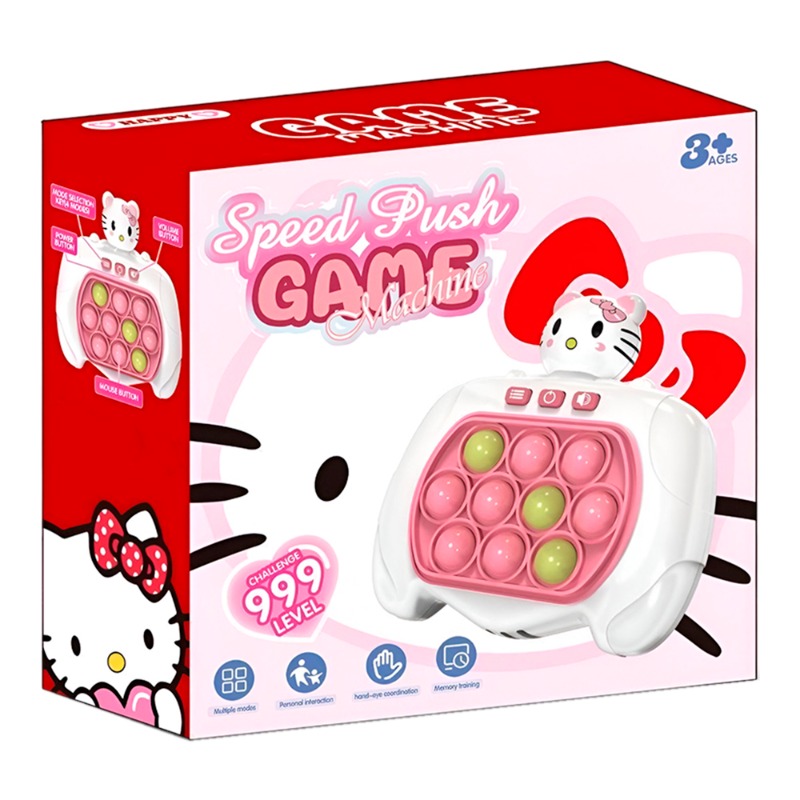 Quick Push Pop It Hand Held Hello Kitty Electronic Toy