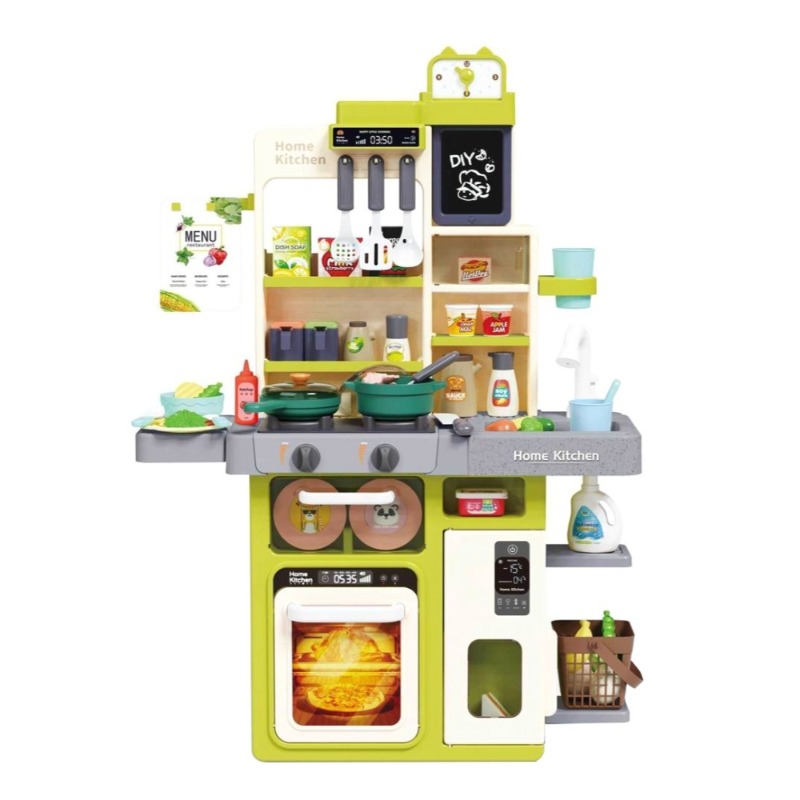 Little Chef Kitchen Play Series Set with Light, Music, Atomizing & Water – 63PCS