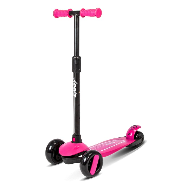 Ziggy 3 Wheel Tilt Scooter With LED Light - Pink