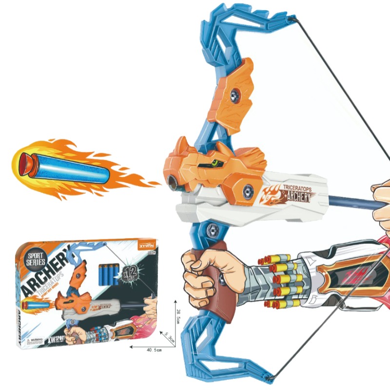 Bow and Arrow Archery Play Set - Orange and Blue