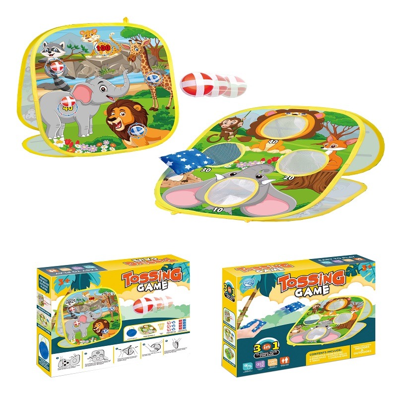 3 In 1 Tossing Game Board - Yellow