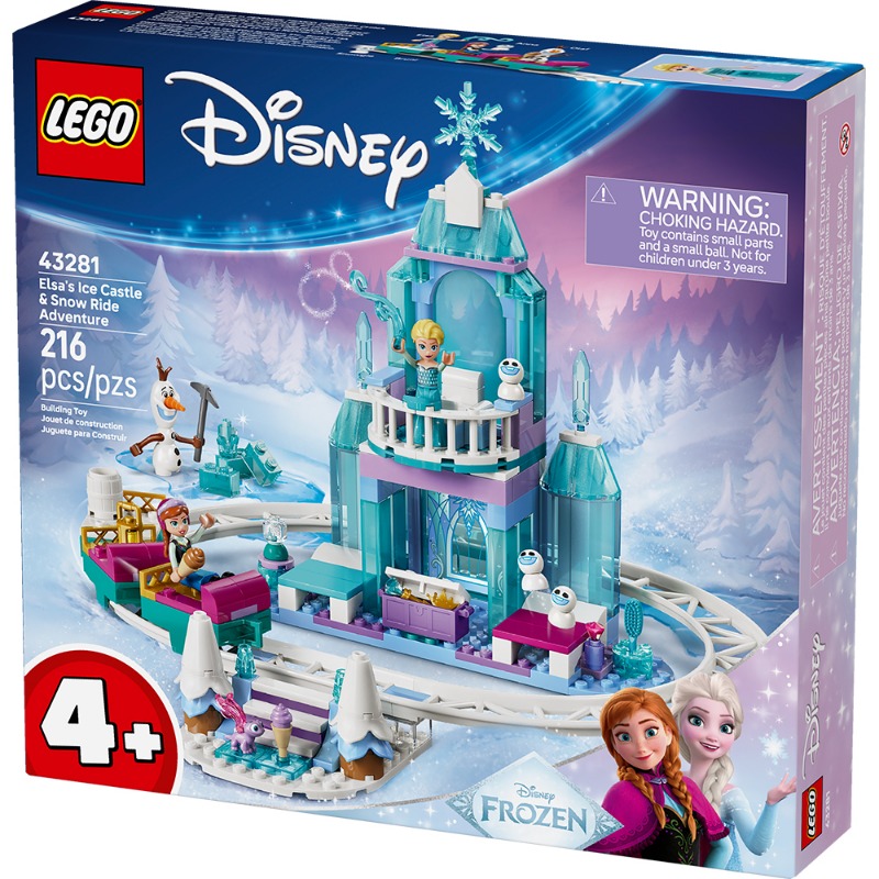 Lego Elsa'S Ice Castle & Snow Ride Adventure 216 Pieces