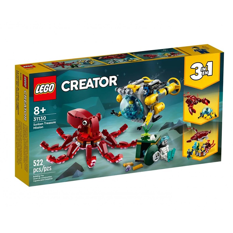LEGO Creator Sunken Treasure Mission 3 in 1