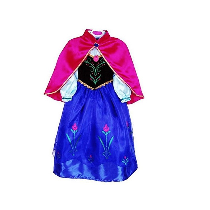 Disney Frozen Princess Anna Costume Dress - 130 cm