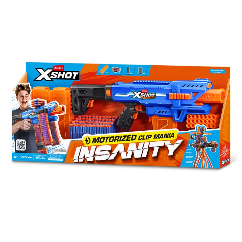 Dabdoob | X-Shot Insanity Series Clip Blaster (72darts) By Zuru
