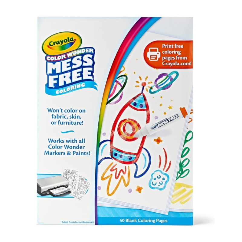Crayola Color Wonder 50 Blank Coloring Pages