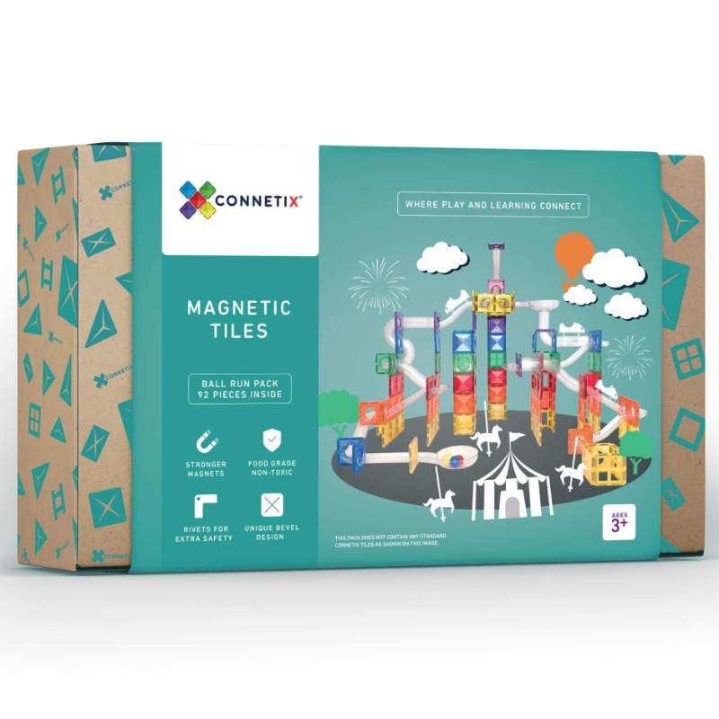 Connetix Tiles Ball Run Pack - 92 Pcs