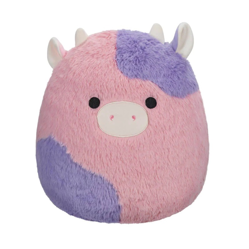 Peluche Squishmallow Fuzzamallow Bubba La Mucca 12" – Morbido Viola Pasqua 2023