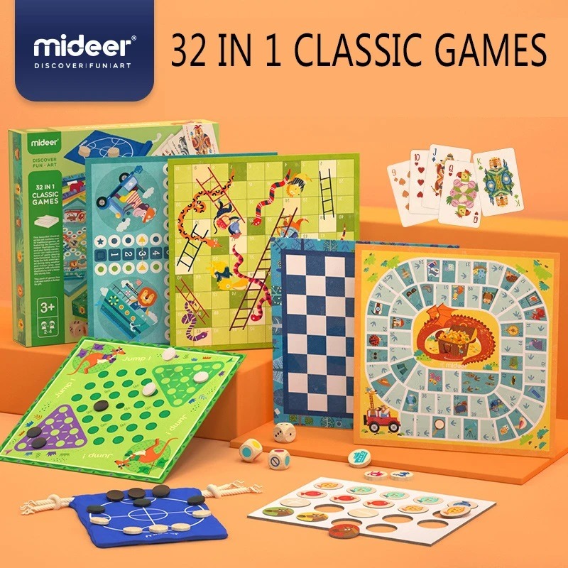 Mideer 32 In 1 Classic Games