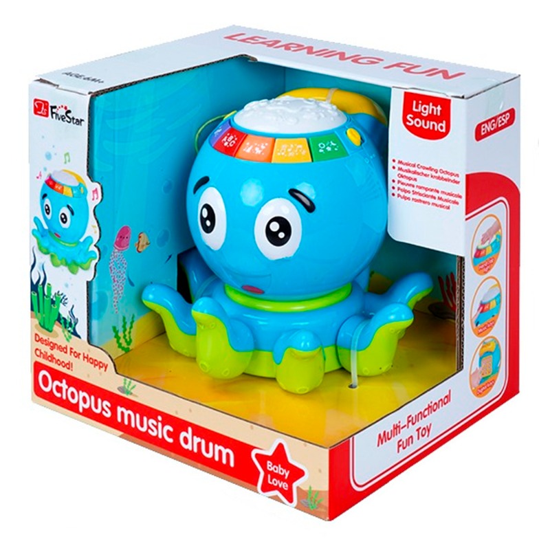 Five Star Octopus Music Drum Toy