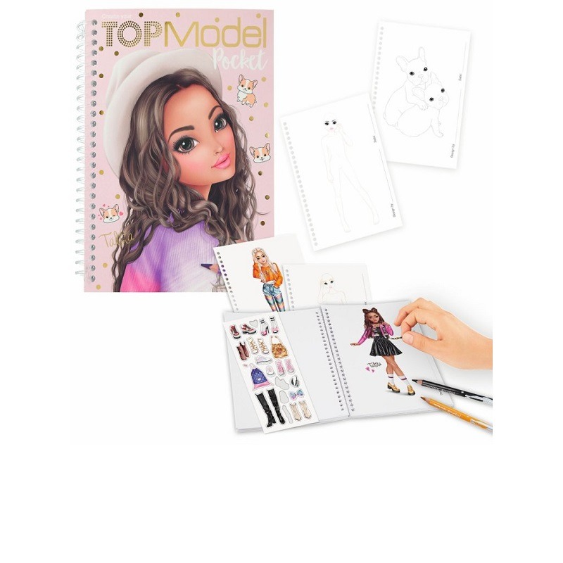 Top Model Pocket Colouring Book