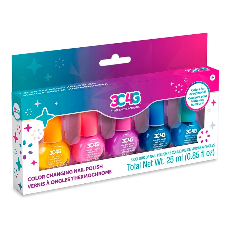 3C4G - Color Changing Nail Polish 5pcs
