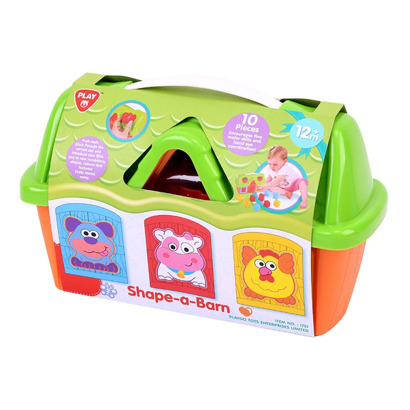 Play Go - Shape-A-Barn Shape Sorter 10pcs