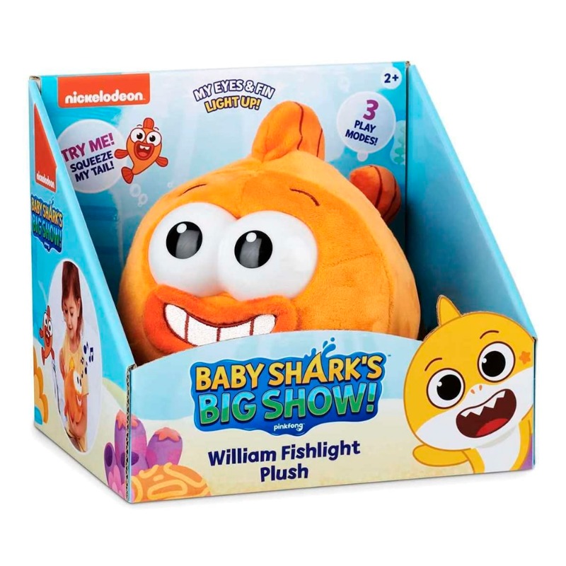 Baby Shark William Fishlight Plush Toy With Sounds And Music