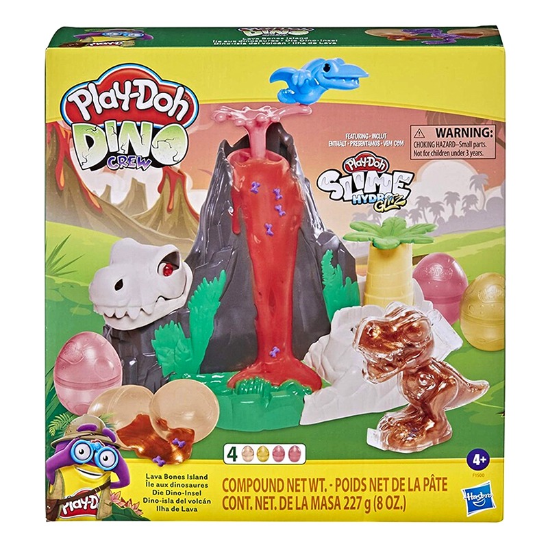 Play-Doh Slime Dino Crew Lava Bones Island Playset