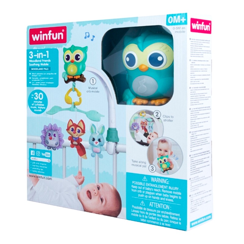 Win Fun 3 in 1 Woodland Friends Soothing Phone