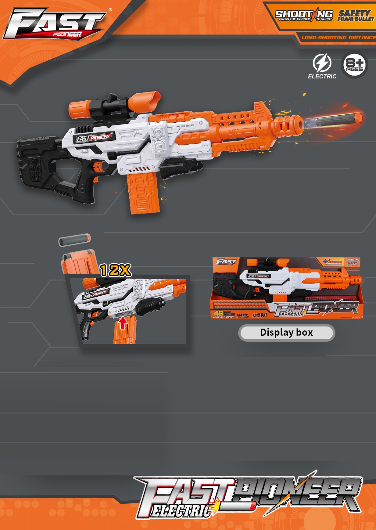 Fast Pioneer Blaster Electric Shooting Gun