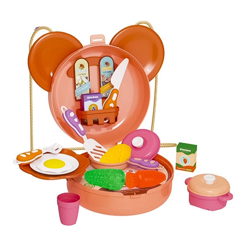 Cartoon Tableware Shoulder Bag 2 In 1 - 25pcs