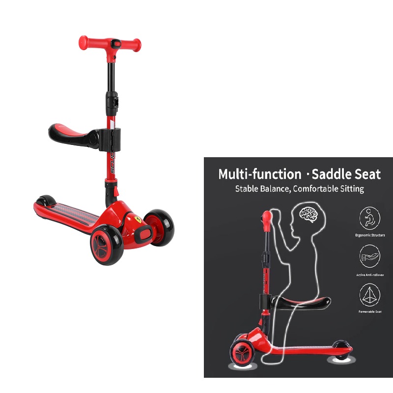 Ferrari 2 In 1 Twist Scooter For Kids