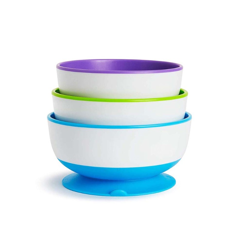 Stay Put Suction Bowls - 3 Pcs