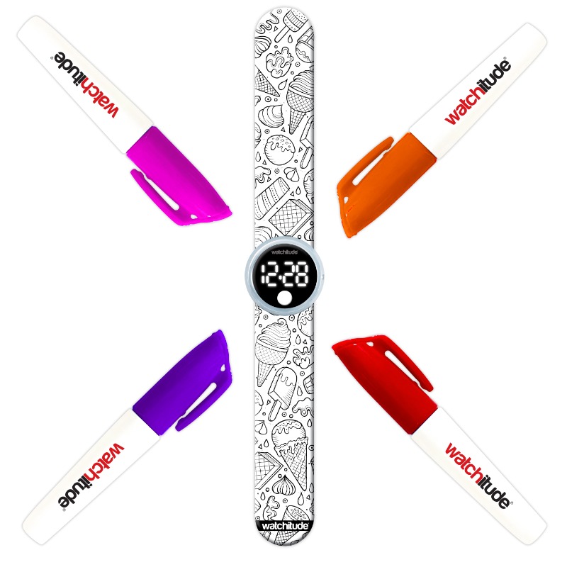 Watchitude Color Me Digital Slap Watch - Ice Cream