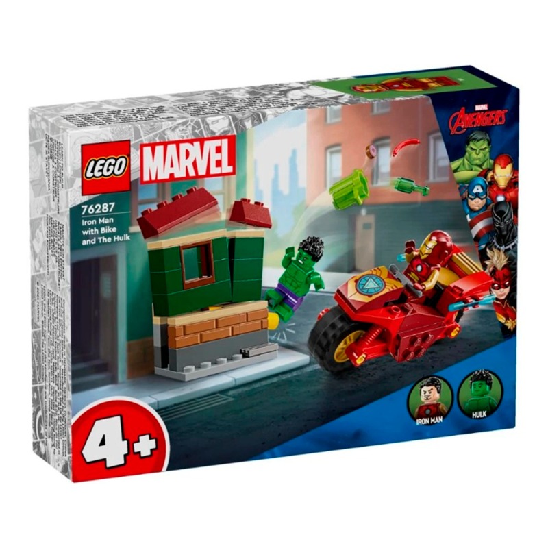 LEGO Super Heroes Iron Man with Bike and The Hulk