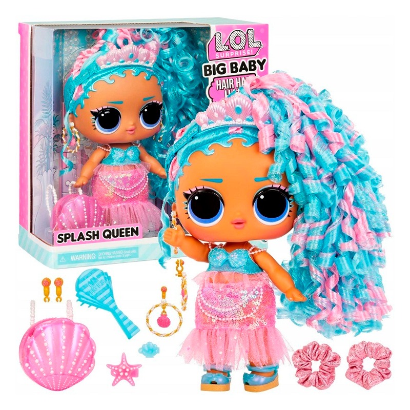 Lol Big Pink Baby Lol Doll Surprise Big Baby Hair Lol Surprise