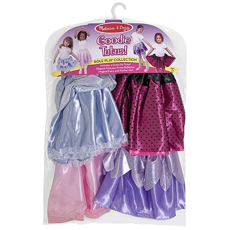 Melissa and Doug Role Play Costume Set Fancy Dress 4 Skirts Costumes